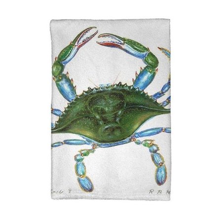 BETSY DRAKE Betsy Drake KT004 Blue Crab - Female Kitchen Towel KT004